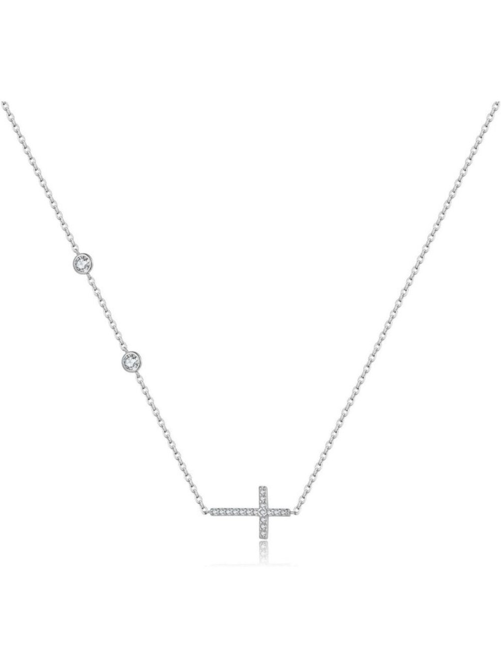 Dainty Cross Necklace for Women - 925 Sterling Silver or Gold Plated Minimalist
